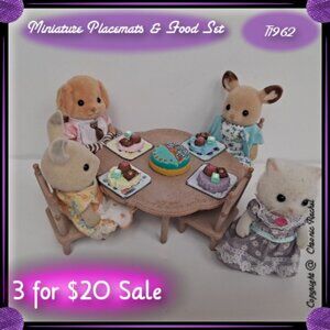 9-Piece Glued-Together Floral Placemats